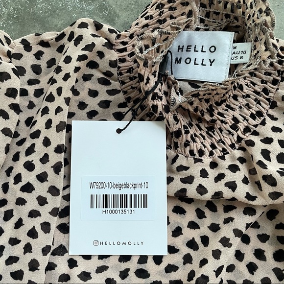 HELLO MOLLY Don’t Take It Personal Beige Dress - Picture 12 of 16